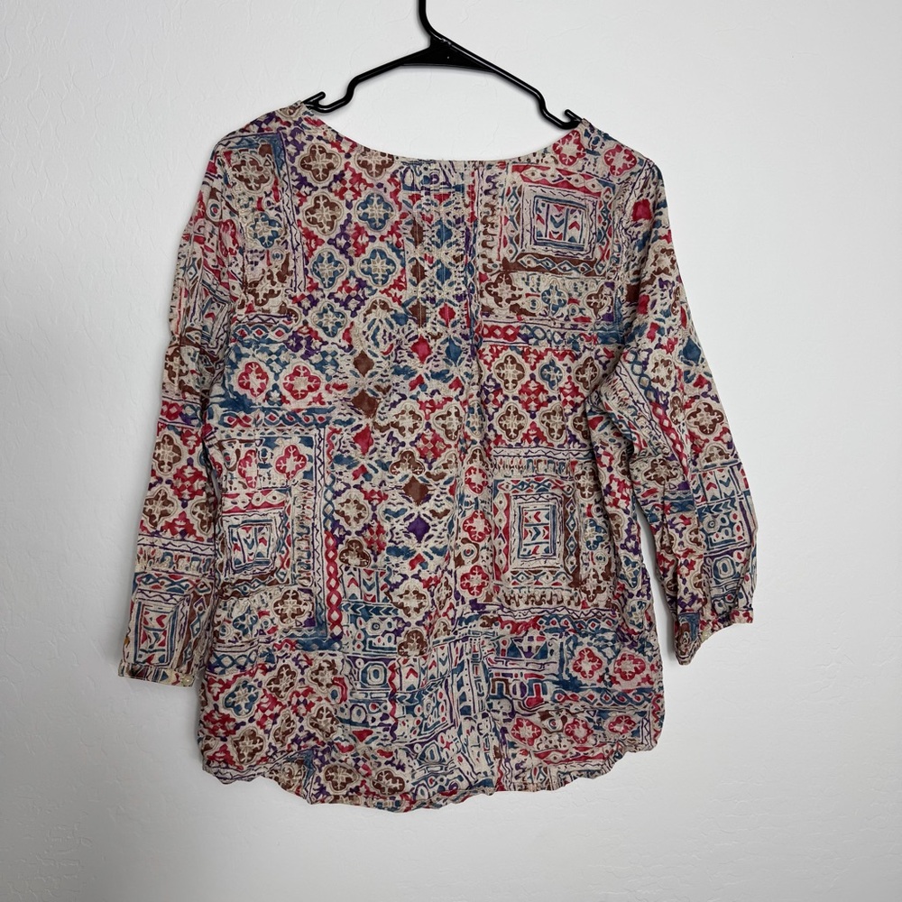 Ralph Lauren Colorful Abstract Print Top - Picture 6 of 8